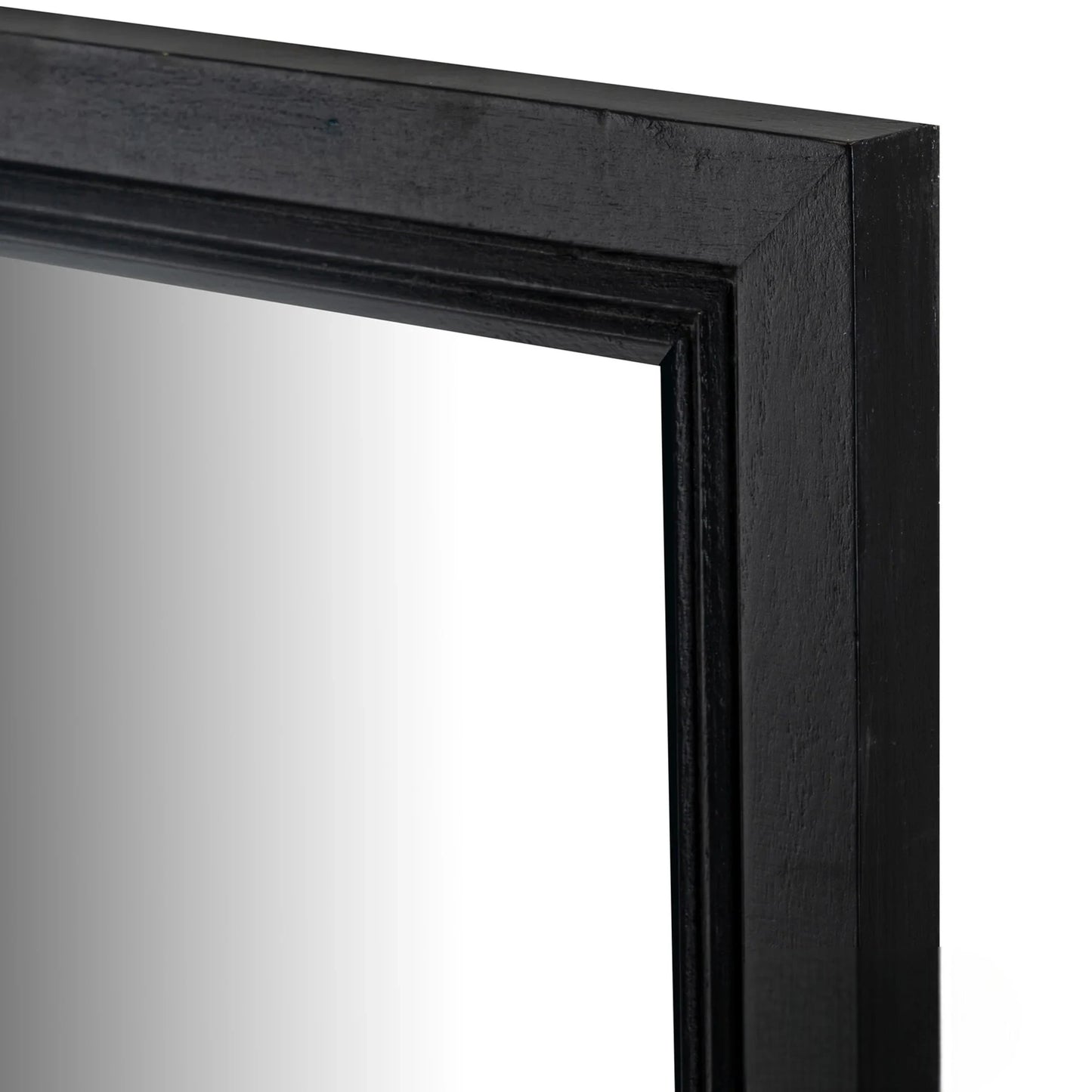 Luxury Torin 150cm Black Wood Large Window Wall Mirror