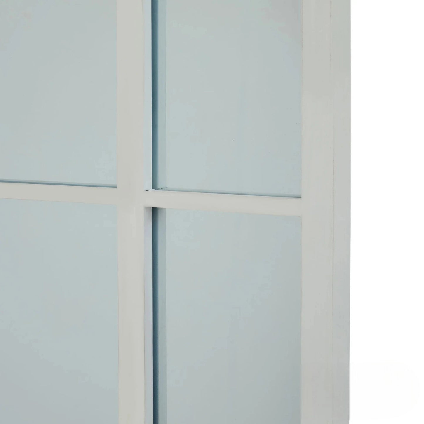 Luxury Torin 200cm White Large Arched Window Wall Mirror