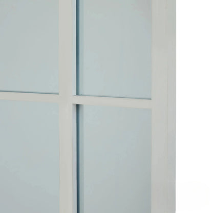 Luxury Torin 200cm White Large Arched Window Wall Mirror