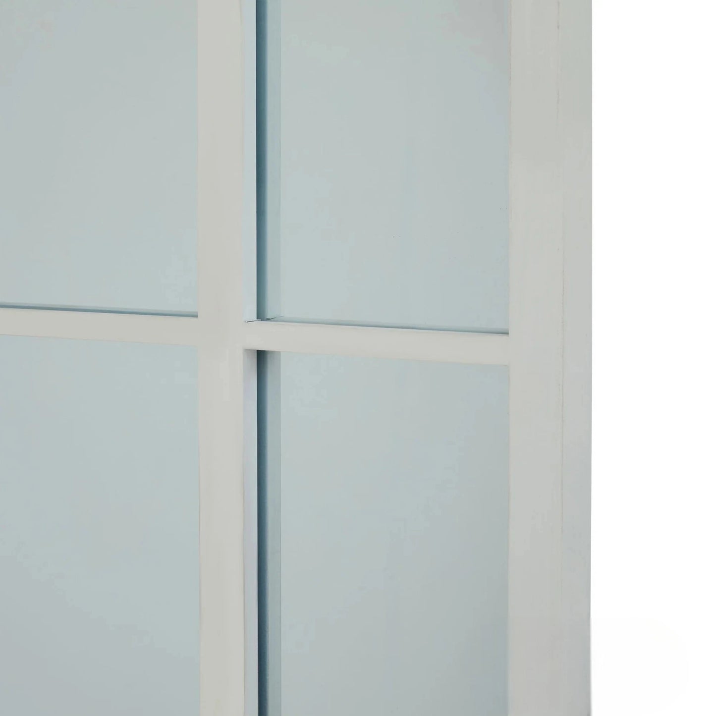Luxury Torin 200cm White Large Arched Window Wall Mirror