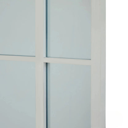 Luxury Torin 200cm White Large Arched Window Wall Mirror