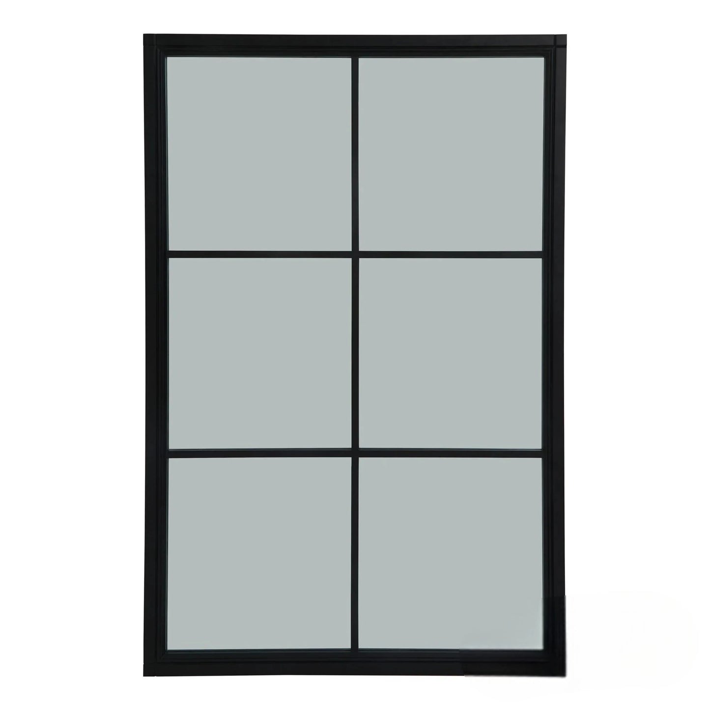 Luxury Torin 170cm Black Wood XL Window Wall Mirror
