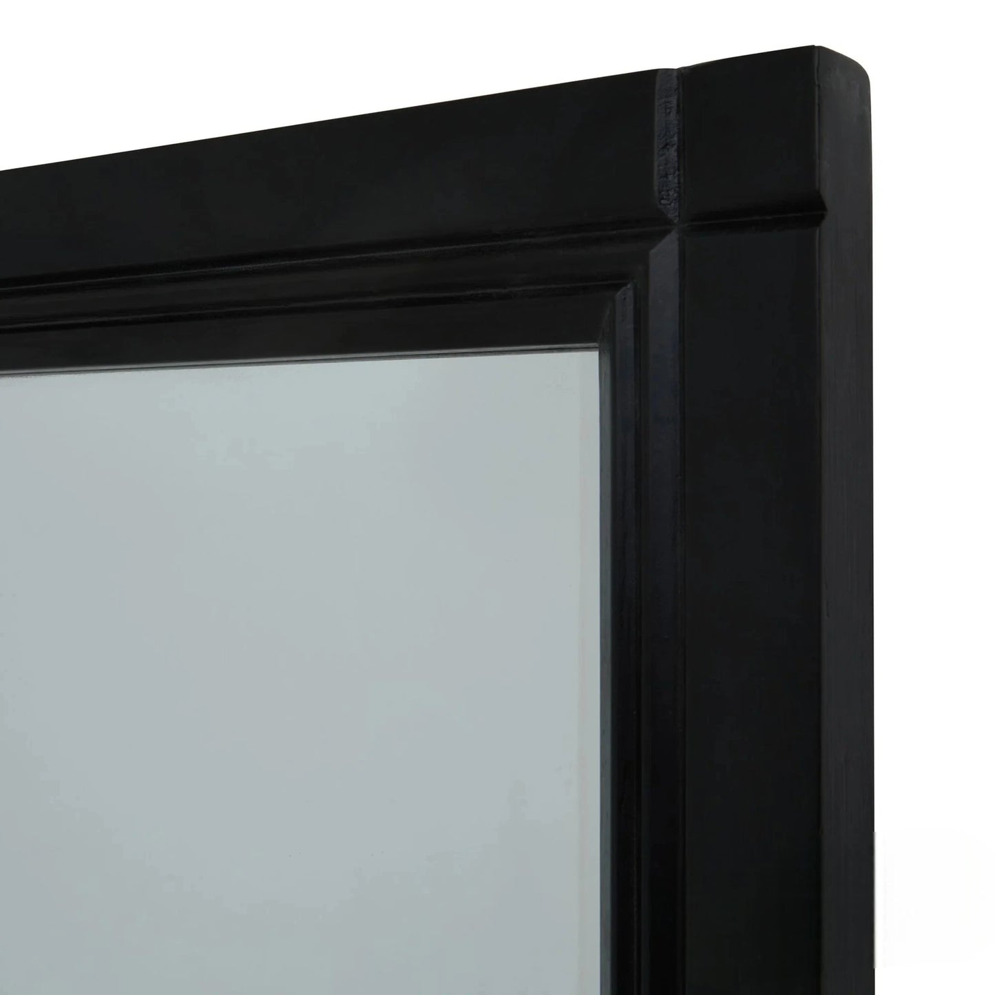 Luxury Torin 170cm Black Wood XL Window Wall Mirror