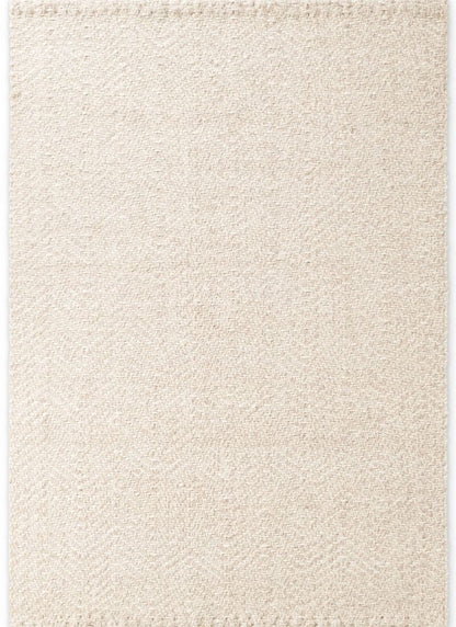 Majoli Natural White Herringbone Wool & Jute Rug