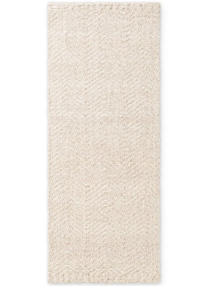 Majoli Natural White Herringbone Wool & Jute Rug