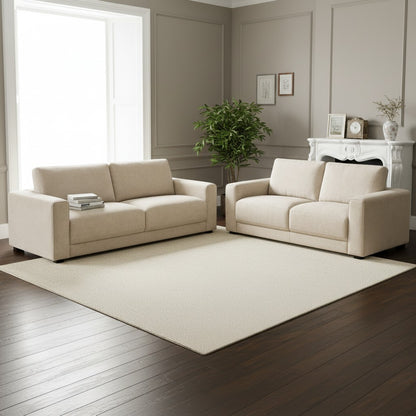 Marlow Beige Fabric 3+2 Sofa Suite