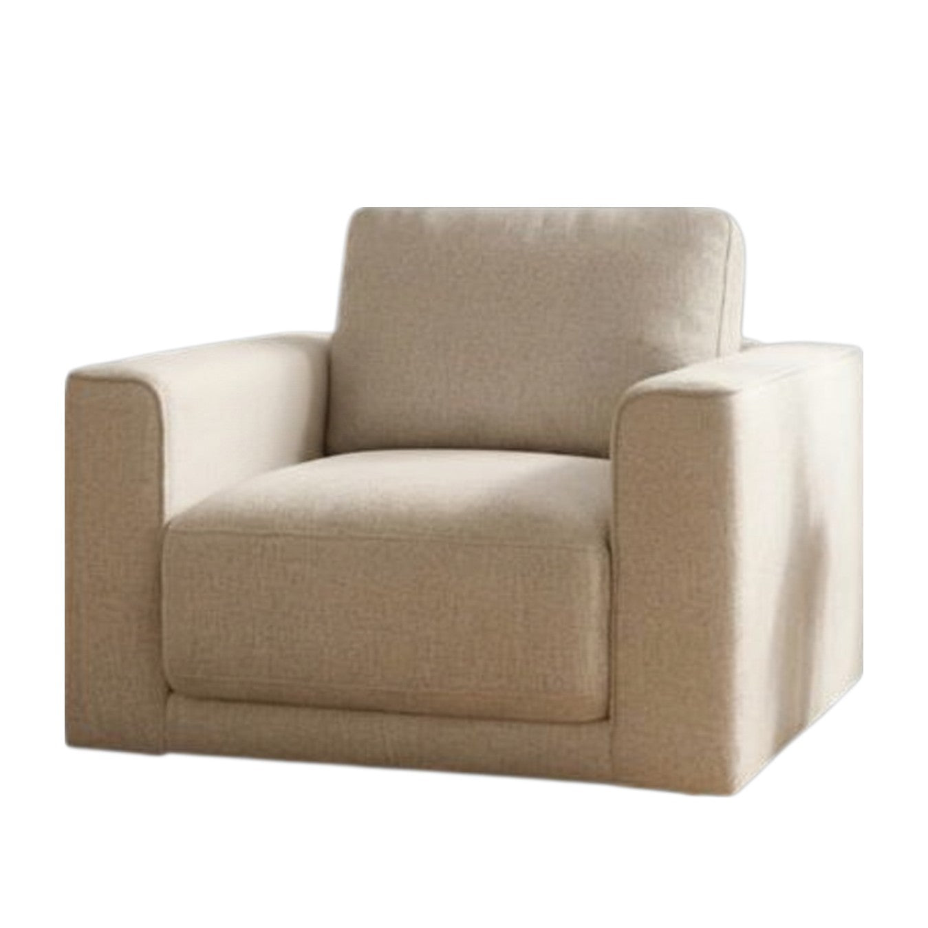 Marlow Beige Fabric Armchair