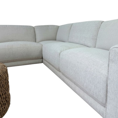 Marlow Beige Fabric Large Corner Sofa