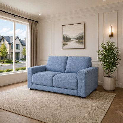 Marlow Grey Fabric 2 Seater Sofa