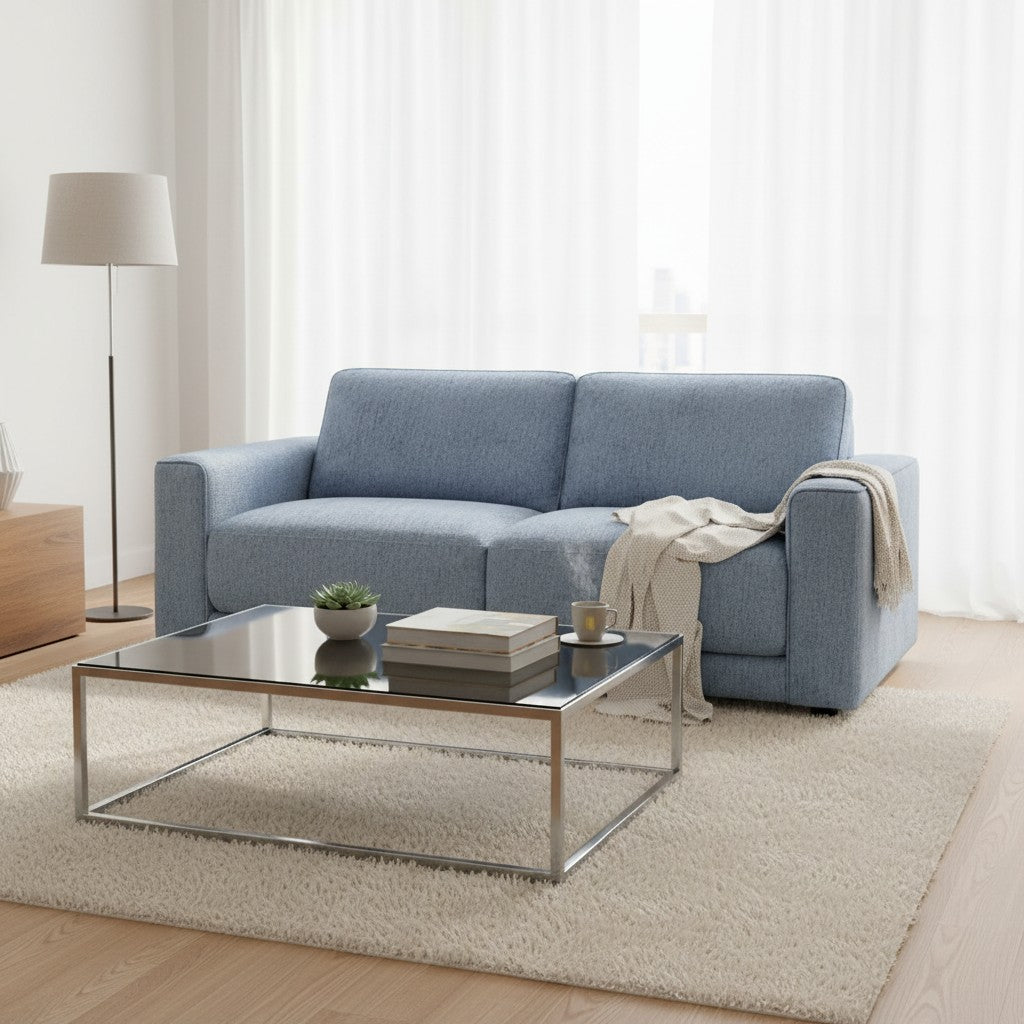 Marlow Grey Fabric 3 Seater Sofa