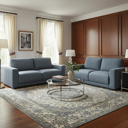 Marlow Grey Fabric 3+2 Sofa Suite