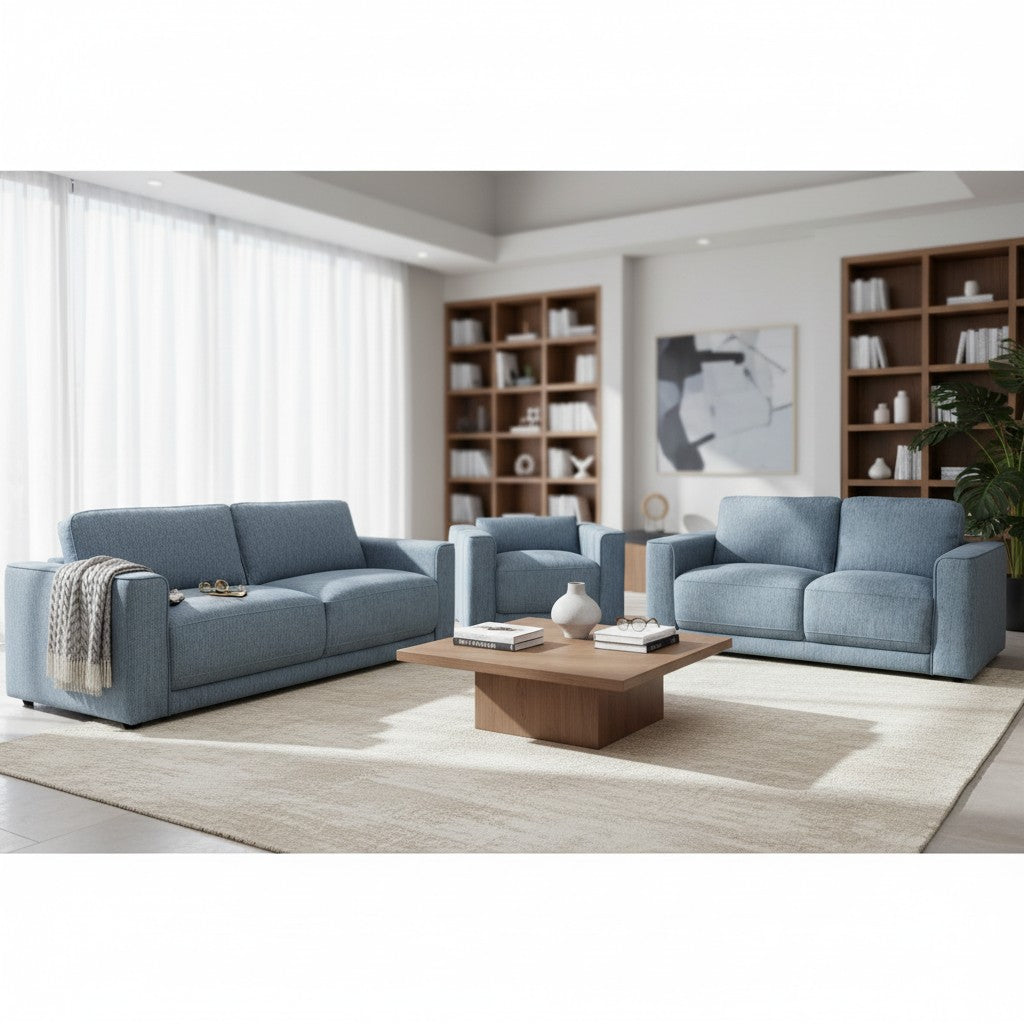 Marlow Grey Fabric 3+2+1 Sofa Suite