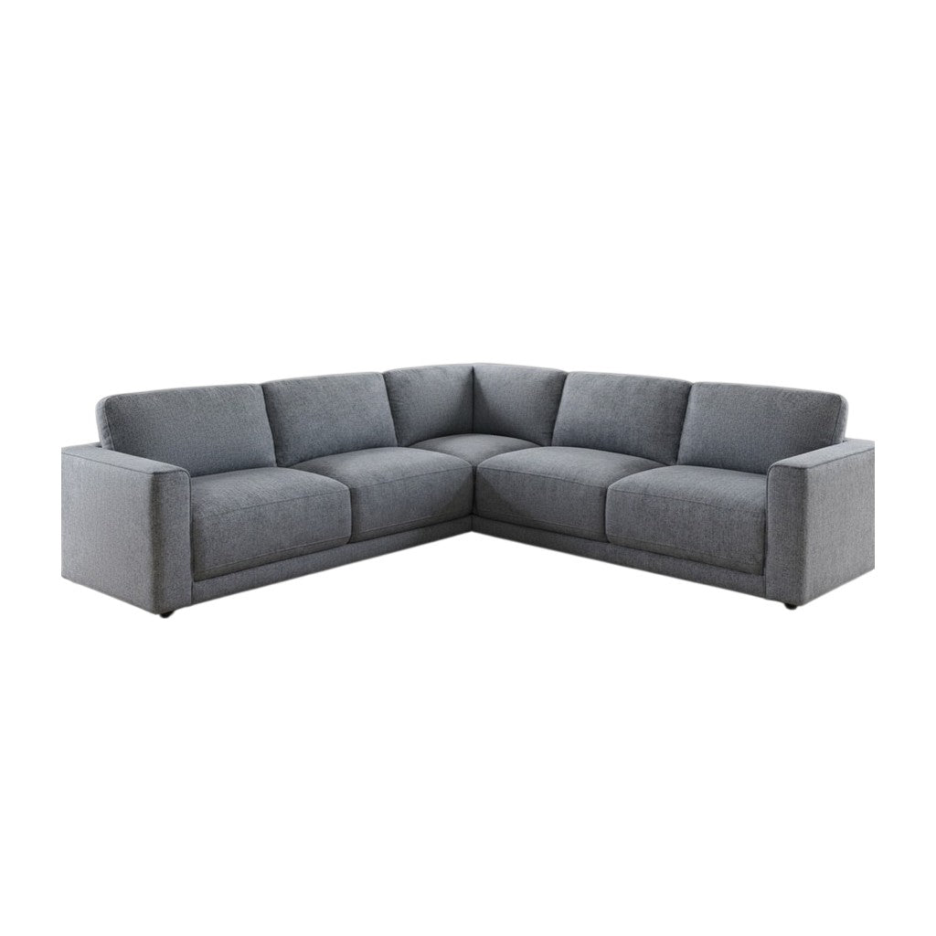 Marlow Grey Fabric L-Shape Large Corner Sofa