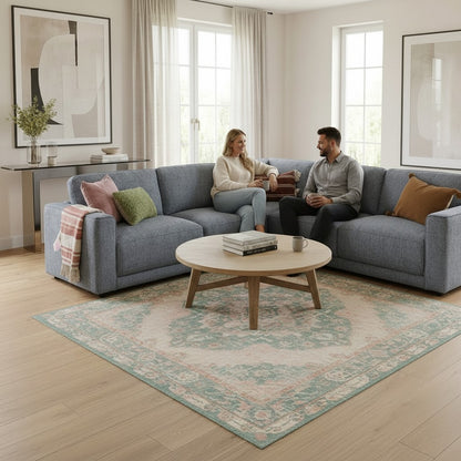 Marlow Grey Fabric L-Shape Large Corner Sofa