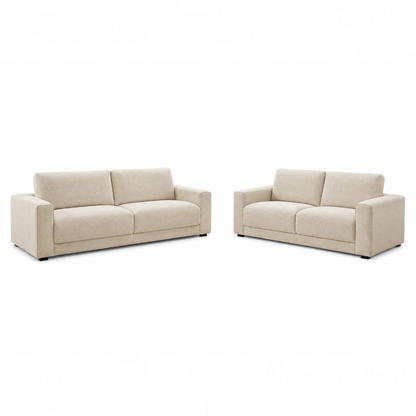 Marlow Beige Fabric 3+2 Sofa Suite