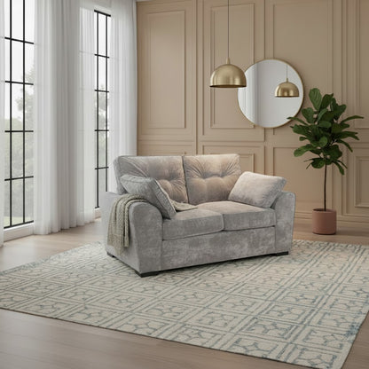 Maxwell Grey Fabric 2 Seater Sofa