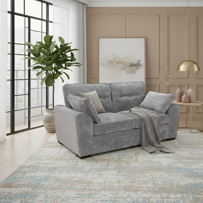 Maxwell Grey Fabric 3 Seater Sofa