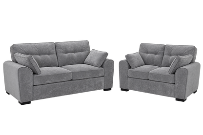 Maxwell Grey Fabric 3+2 Sofa Suite