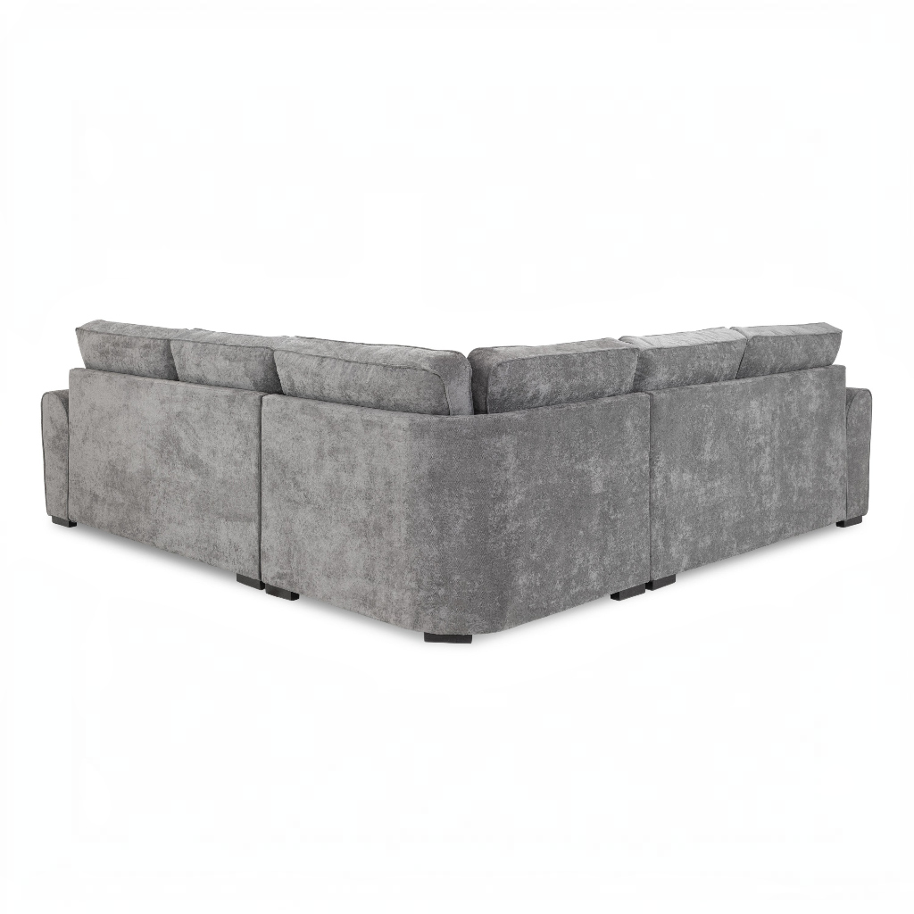 Maxwell Grey Fabric Large Corner Sofa
