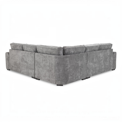 Maxwell Grey Fabric Large Corner Sofa
