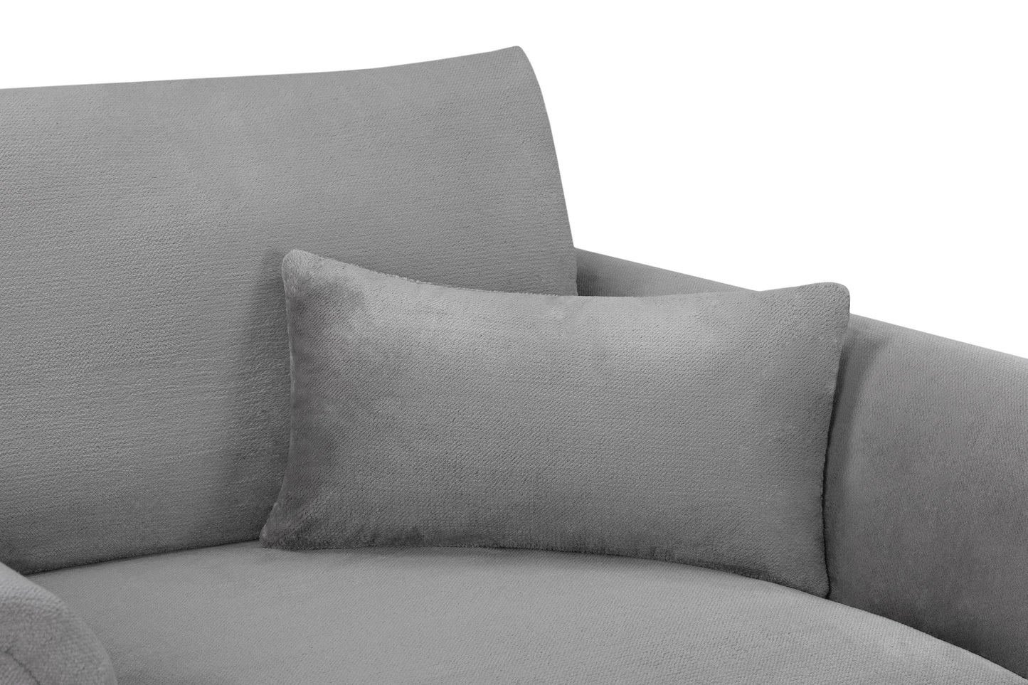 Mirabel Grey Fabric Armchair