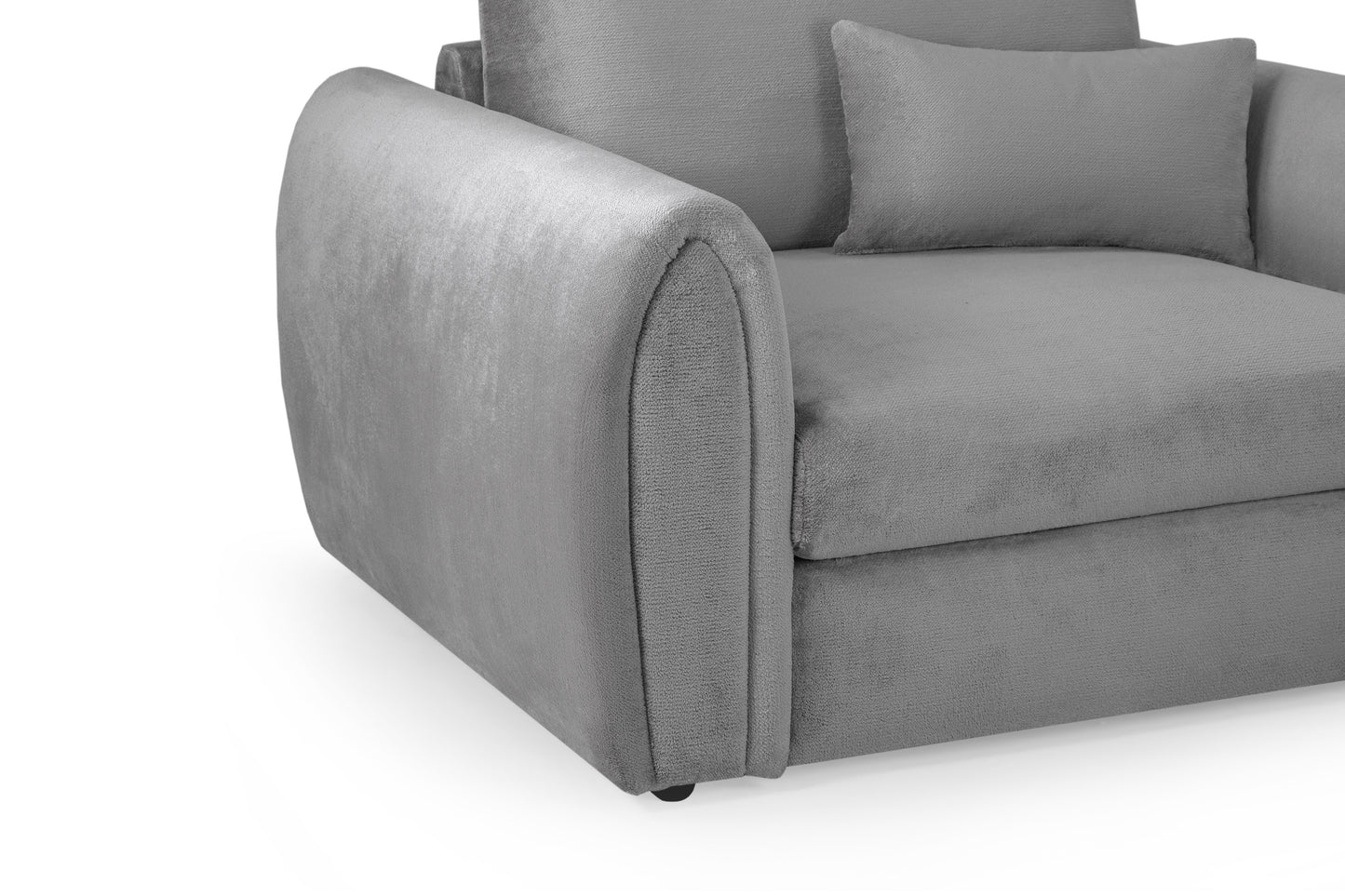 Mirabel Grey Fabric Armchair