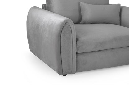 Mirabel Grey Fabric Armchair