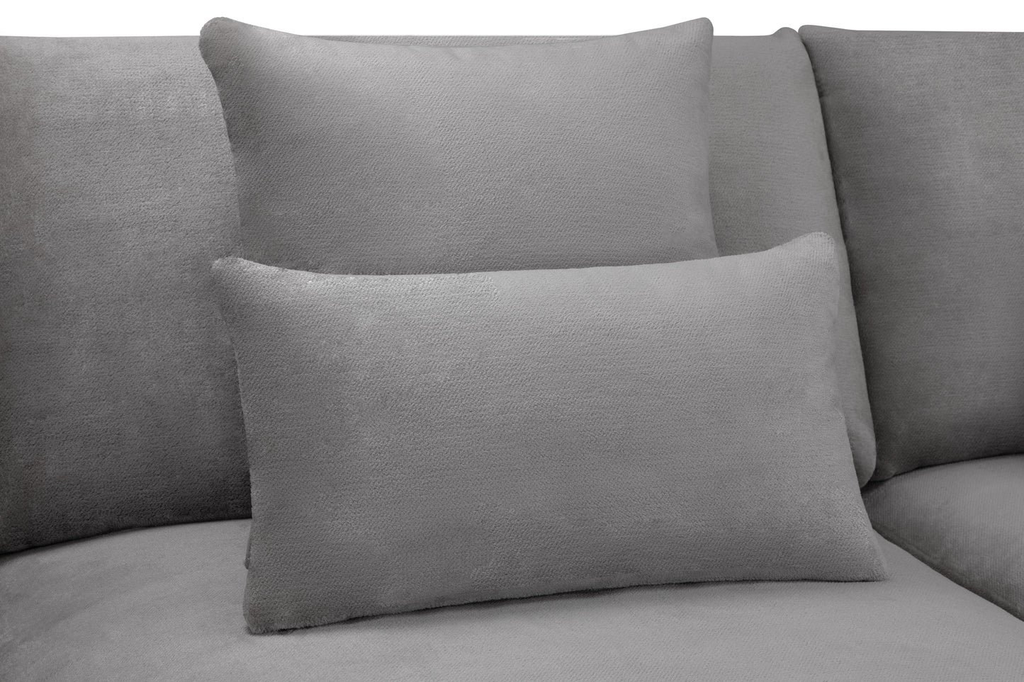 Mirabel Grey Fabric Large Corner Sofa
