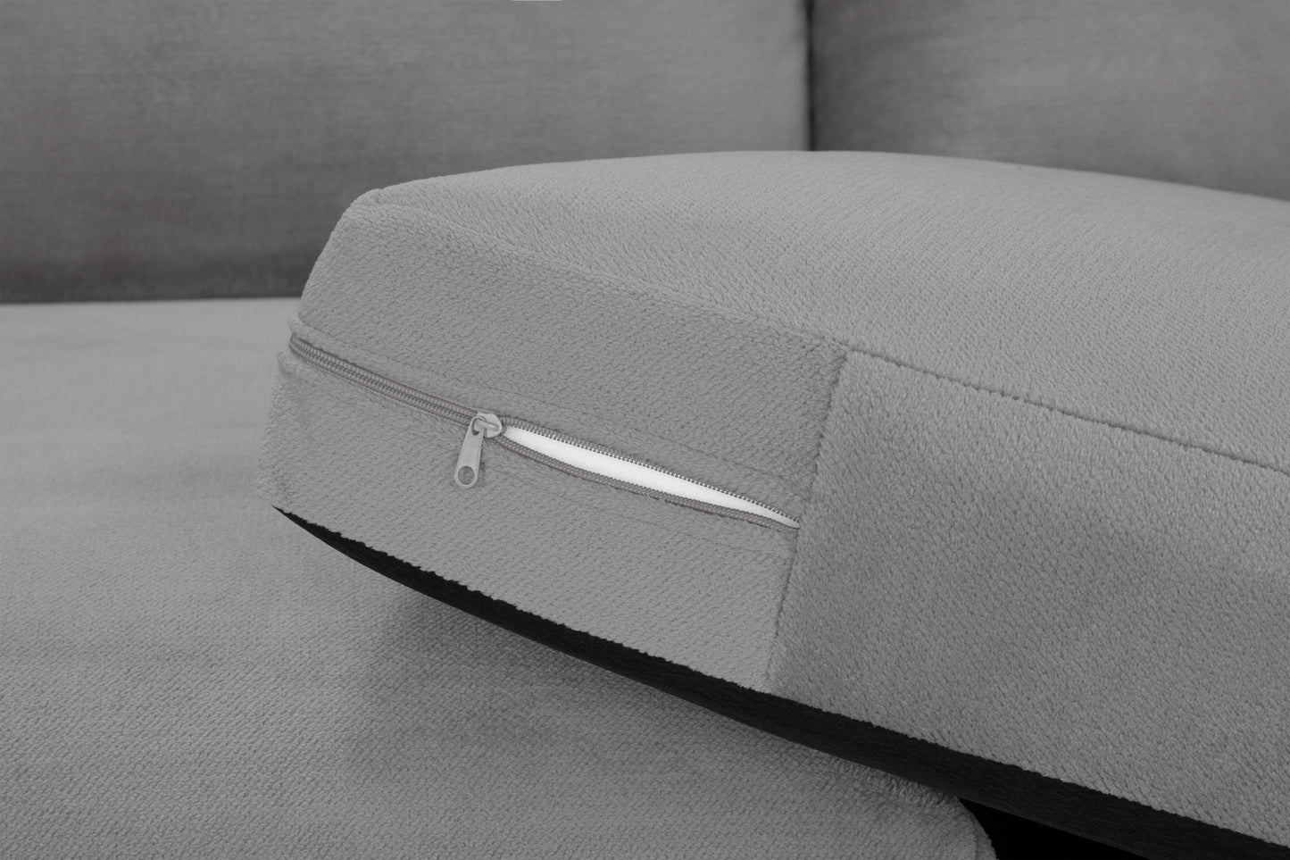 Mirabel Grey Fabric Large Corner Sofa