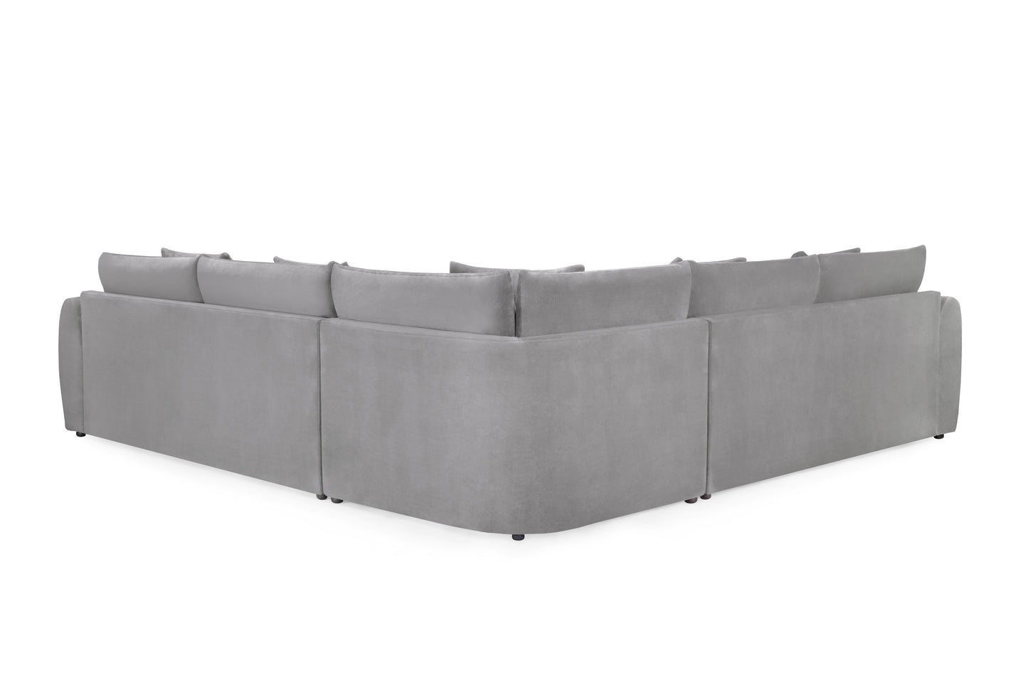 Mirabel Grey Fabric Large Corner Sofa
