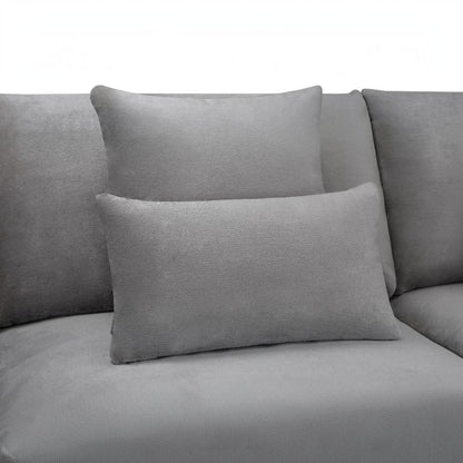 Mirabel Grey Fabric Left Hand L-Shape Corner Sofa