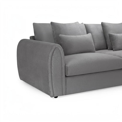 Mirabel Grey Fabric Left Hand L-Shape Corner Sofa