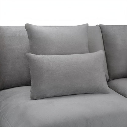 Mirabel Grey Fabric Right Hand L-Shape Corner Sofa