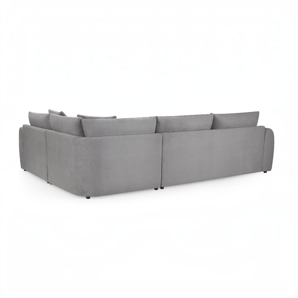 Mirabel Grey Fabric Right Hand L-Shape Corner Sofa