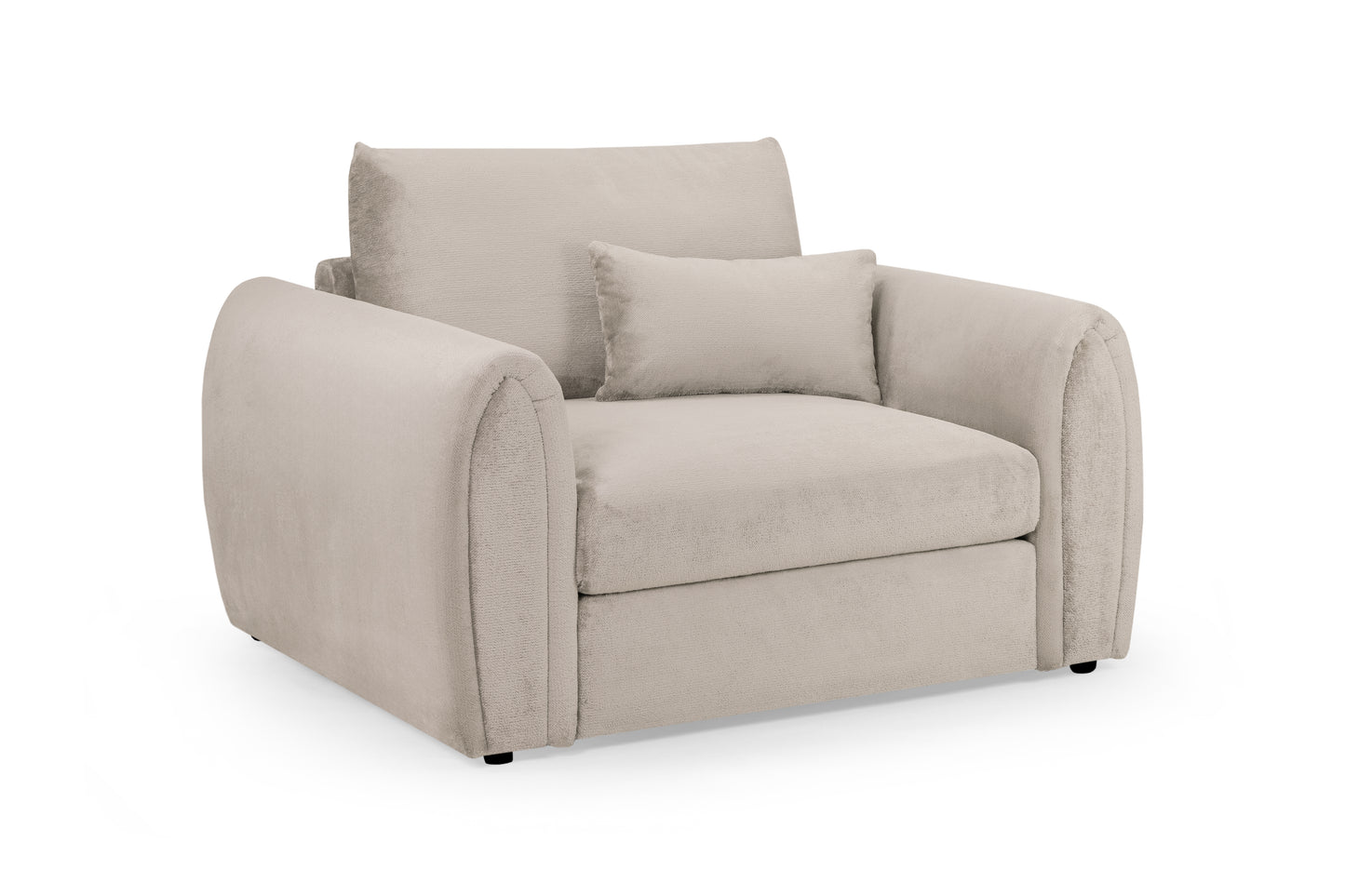 Mirabel Mocha Brown Fabric Armchair