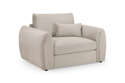 Mirabel Mocha Brown Fabric Armchair
