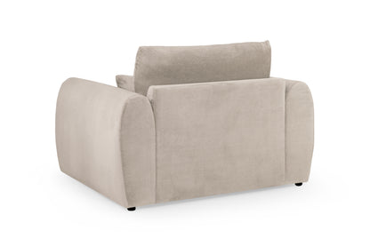 Mirabel Mocha Brown Fabric Armchair