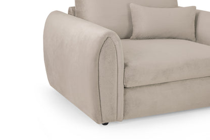 Mirabel Mocha Brown Fabric Armchair