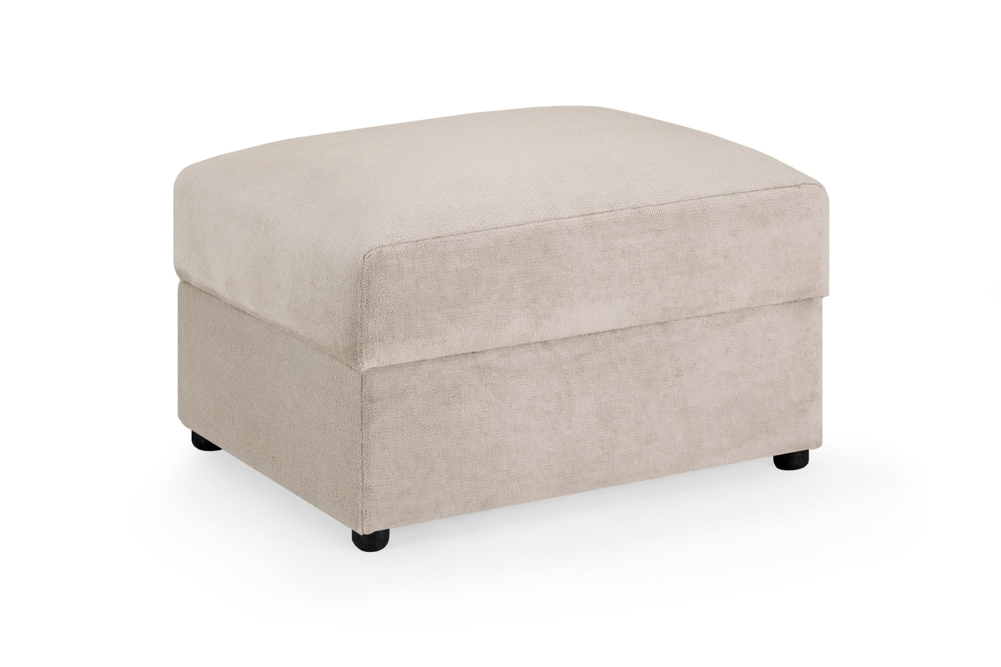 Mirabel Mocha Brown Fabric Storage Footstool
