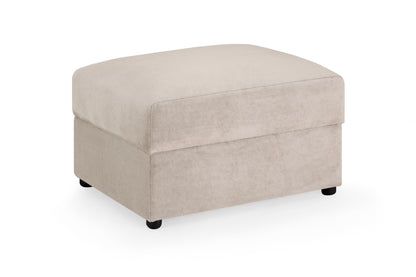 Mirabel Mocha Brown Fabric Storage Footstool