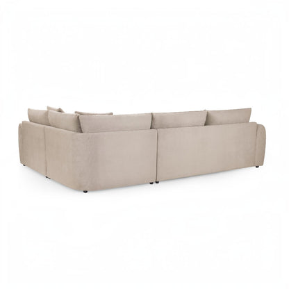 Mirabel Mocha Brown Fabric Right Hand Facing Corner Sofa