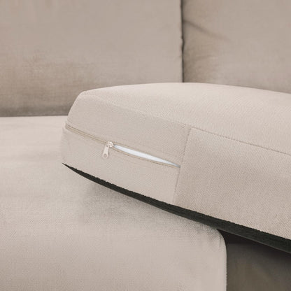 Mirabel Mocha Brown Fabric Right Hand Facing Corner Sofa