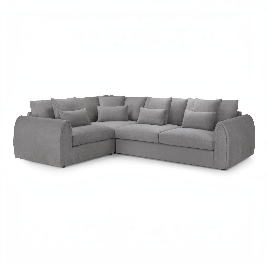 Mirabel Grey Fabric Left Hand L-Shape Corner Sofa