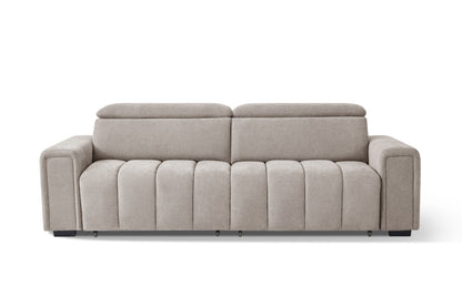 Molly Electric Sofabed Beige Fabric 3 Seater Sofa