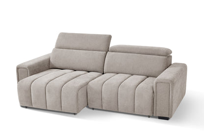 Molly Electric Sofabed Beige Fabric 3 Seater Sofa