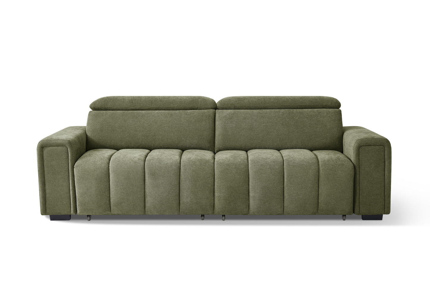 Molly Electric Sofabed Green Fabric 3 Seater Sofa