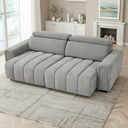 Molly Electric Sofabed Grey Fabric 3 Seater Sofa