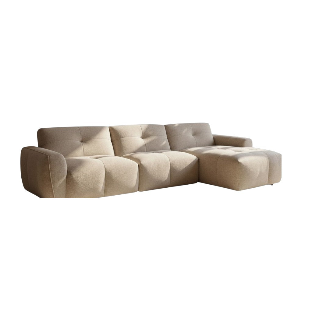 Montana Beige Fabric Right Hand L-Shape Corner Sofa