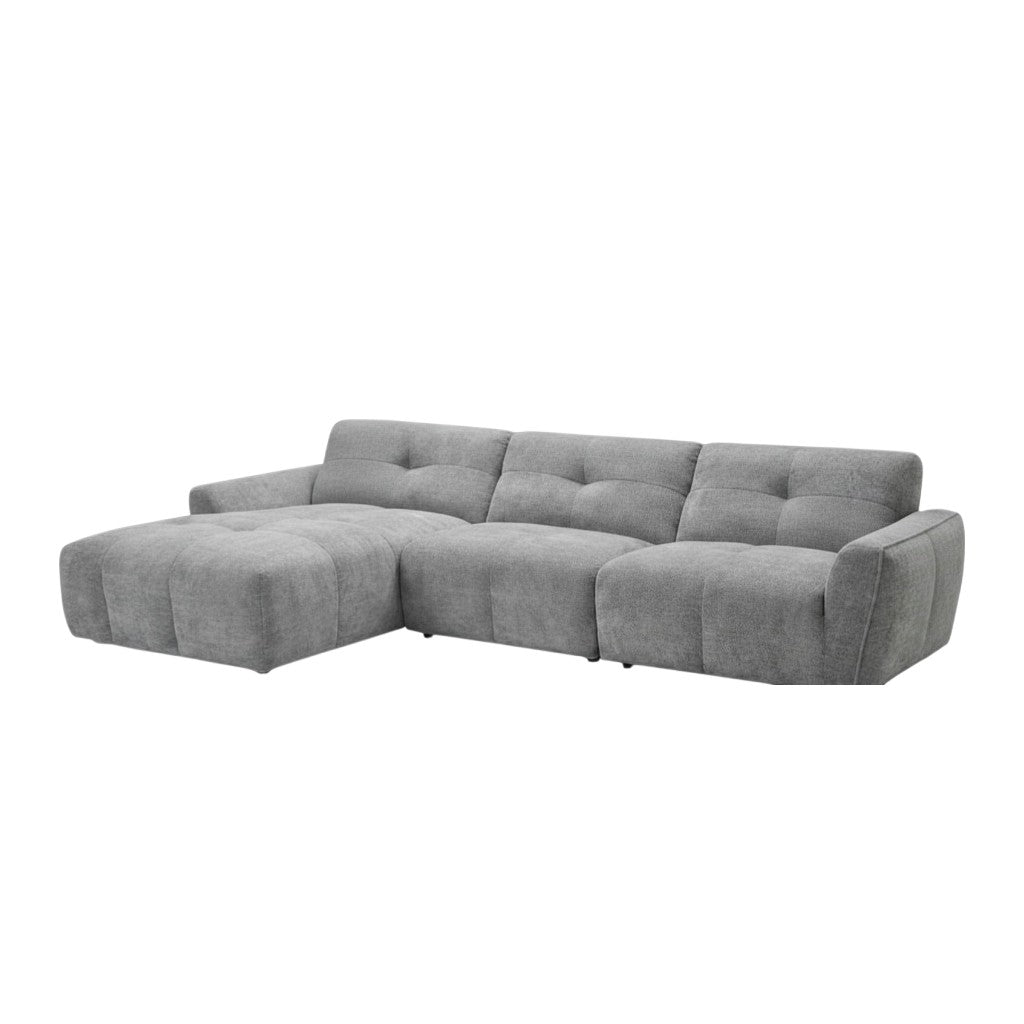 Montana Grey Fabric Left Hand L-Shape Corner Sofa