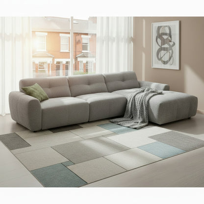 Montana Grey Fabric Right Hand L-Shape Corner Sofa
